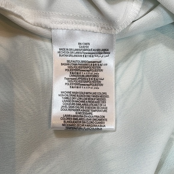 BCBG Dress Size XS Green and White Floral Print - Picture 10 of 11